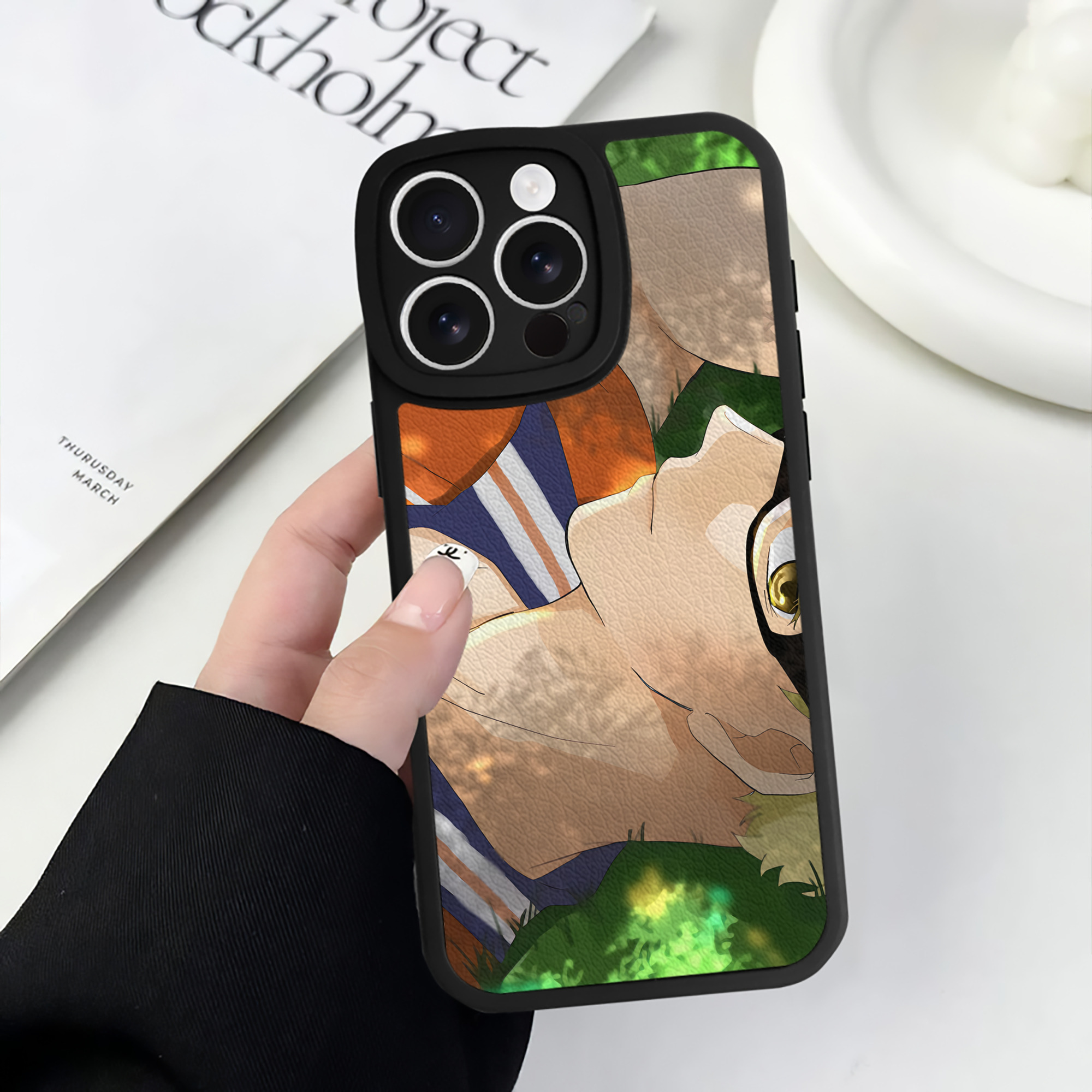 （画像用） ハイキュー!! Haikyu!! 【iPhone 16シリーズ対応】シリコンスマホケース（レザー調） 材質：シリコン